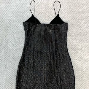 Black sequins mini dress